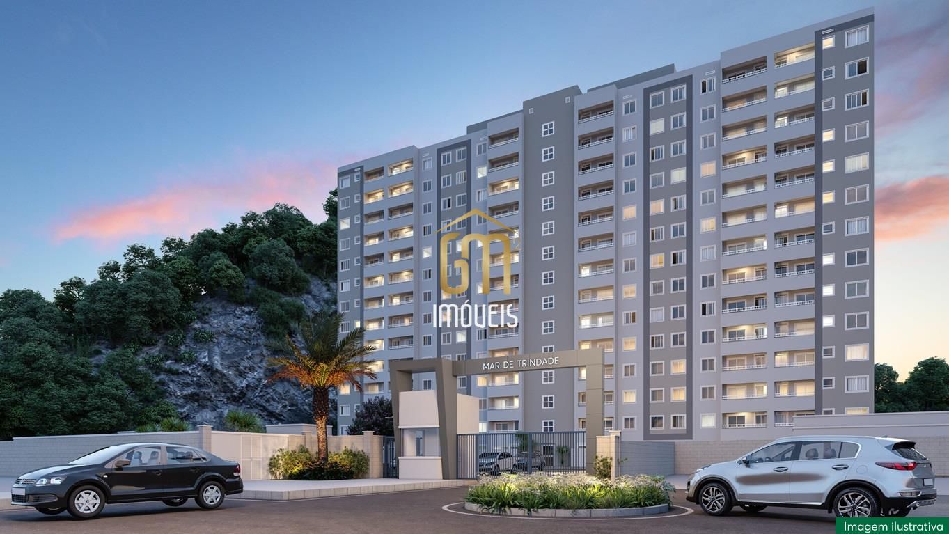 Prédio residencial em Alcântara, São Gonçalo, ao entardecer